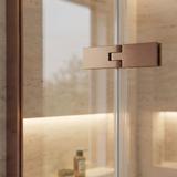Shower enclosure Rea Bruno 100x80 Brush Copper