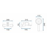 Vanová baterie REA VERSO Black