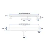 Трап для душа Rea NEO SLIM PRO brushed copper 80