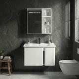 Set di mobili da bagno con lavabo Tula 60cm White