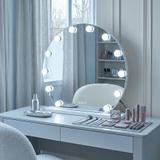 Lustro LED Hollywood Okrągłe Białe 50 cm