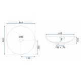 Aufsatzwaschbecken REA ARCTIC BLACK