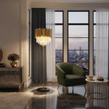 Lampa Stojąca Podłogowa APP1717-3F Złota