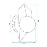 Wandlampe APP1411-W BLACK GOLD