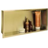 bathroom shelf 30x60 gold brush