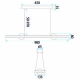LAMPA SUFITOWA WISZĄCA LED G159-CP ZŁOTA