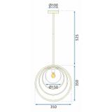 Lampe APP1217-1CP Gold