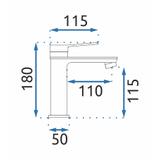 Waschbeckenarmatur Rea Viral Gold Low