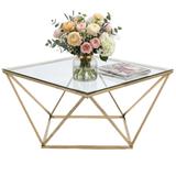Stolik kawowy szklany Glamour Gold CS-14G