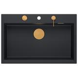 Granite sink MARC 110 WORKSTATION Black