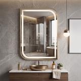 Огледало LED ZONE 80X60  GOLD BRUSH