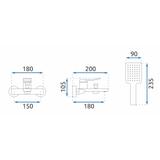 Robinet de baignoire REA Soul Gold