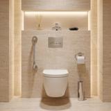 Barre d'appui de salle de bain antidérapante 104 Chrome