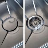 Wielofunkcyjny zlewozmywak stalowy 10w1 REA Alonzo Nikiel Szczotkowany