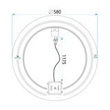 Miroir LED 60cm Modern