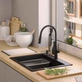 гранитная мойка KURT 110 WORKSTATION Black Dotted