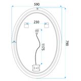 Miroir LED Marco 60x80  cm
