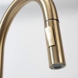 Air outlet with aerator for kitchen faucet REA Fresh Brush Gold