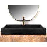 Konglomeratni umivaonik GOYA BLACK MAT 100CM