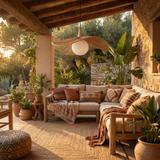 Lampa sufitowa wisząca boho APP1932-1CP 50CM