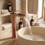 Rubinetto da lavabo Rea Laguna antique Brush Copper high