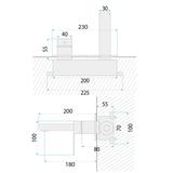 Unterputz Armatur REA Arcos Brush Copper