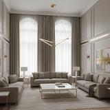 Люстра LED APP1776-CP Brush Gold