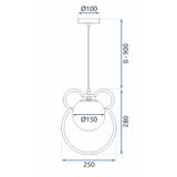 Hängelampe Gold G105-1W