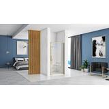 Shower door REA Rapid Swing Brush Gold 90