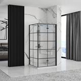 Cabine de douche Rea Molier Black Double 90x110