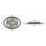 Deckenlampe rund Galaxy White APP871-C