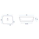 Nadgradni umivaonik Rea Freja