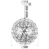 Hängelampe APP1505-CP GOLD