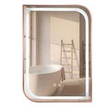 Mirror LED ZONE 80x60 BRUSH  ROSE GOLD