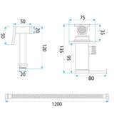 Bidetarmatur Rea Foster Brush Gold