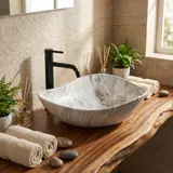 Countertop washbasin Rea Dora Stone