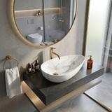 Aufsatzwaschbecken Rea Greta 65 Bianco Shiny