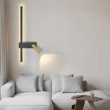 Wandlampe APP1439-2-W BLACK  GOLD LEFT