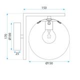 Wandlampe G102-1W Gold