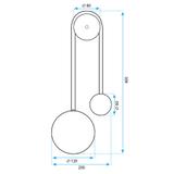 Wandlampe APP1474-W GOLD