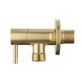 Zawór kątowy 1/2" x 3/8" Złoty szczotkowany