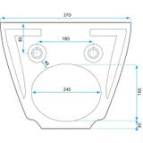 Rea Olivier valkoinen seinälle ripustettava bidee