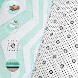 Dywan pluszowy Clover Zig Zag Mint