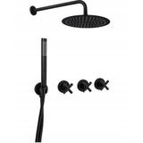 rejtett Zuhanyszett REA EXIT Black