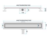 Duschrinne REA Neox pro Brush Gold 80