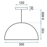Hängelampe Mesa 180976