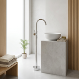 Torneira para lavatório de piso Rea Lungo Chrome