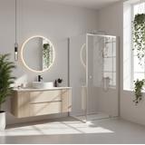 Cabine de douche Rea Primo Swing 90x80 Chrome