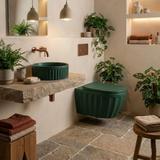 Zestaw Misa WC Duo podwieszana + Umywalka nablatowa Rea Duo Matcha Matt