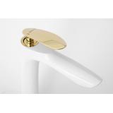 Bathroom faucet Rea Orbit White Gold High